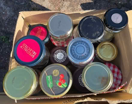 Photo of free Box of jam jars (BuryStEds IP33) #1
