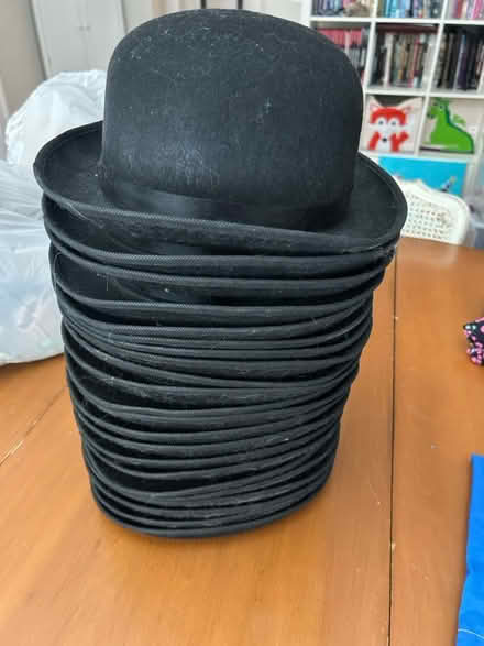 Photo of free 22 Costume Black Bowler Hats (East Arlington) #1