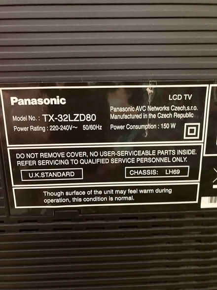 Photo of free TV Panasonic (Selsey West Street) #3