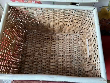 Photo of free rattan basket with hinged lid (south sunnyvale) #3
