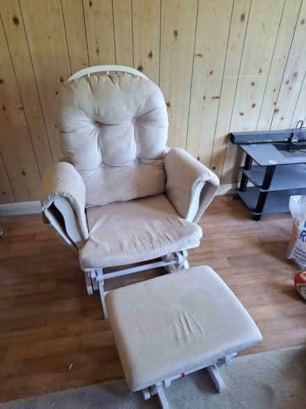Photo of free Rocking/nursing chair and footstool (Bexley DA5) #1