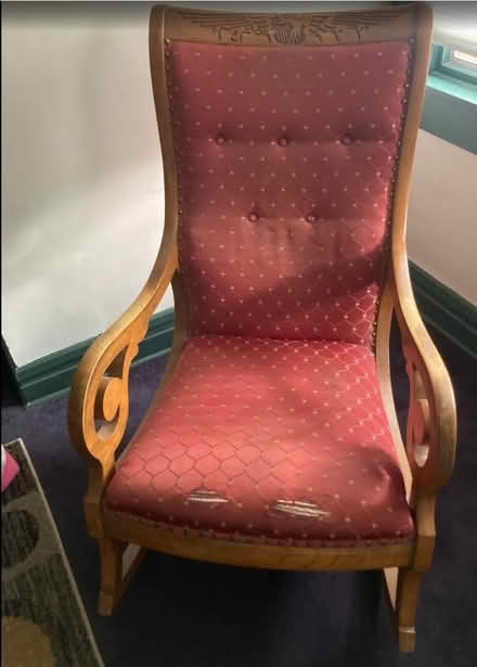 Photo of free Oak rocking chair (North side of Elmhurst) #1