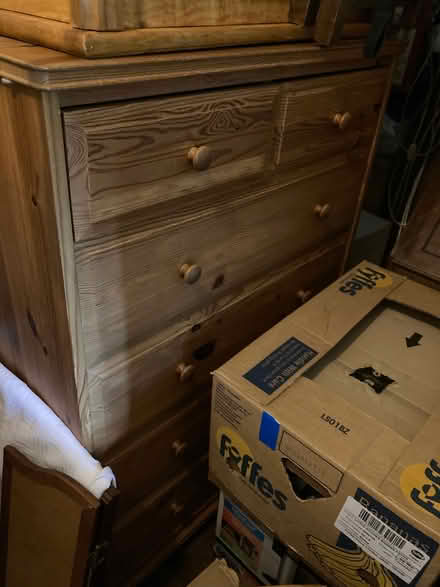 Photo of free 2 pine chest of drawers full size (Skirwith CA10) #1