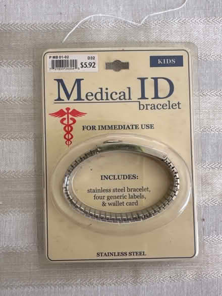 Photo of free ID bracelet (Maple Lawn) #1