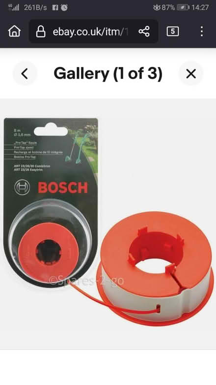 Photo of Bosch strimmer spool - Easytrim/Art (Sherwood NG5) #1