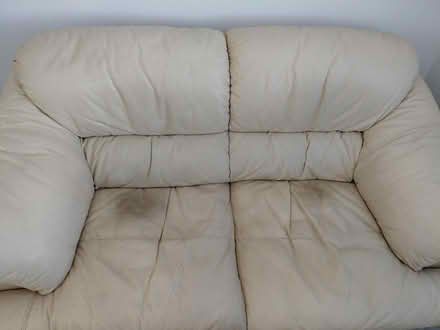 Photo of free 2 seater leather sofa (Middlewood S6) #1