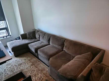 Photo of free Large sectional couch (brown) (Wedgewood) #2