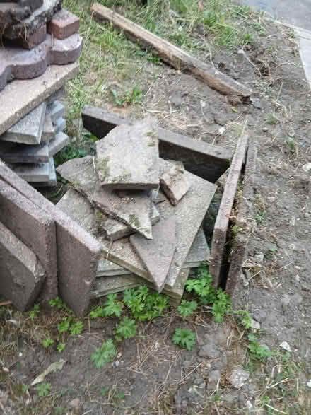 Photo of free Slabs, bricks,concrete edging etc (Canford Heath, BH17 8) #2
