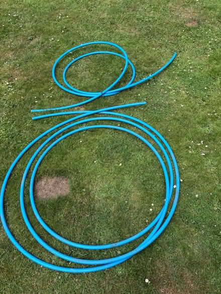 Photo of free Approx 15 m blue 20mm water pipe (Rake Hants) #1