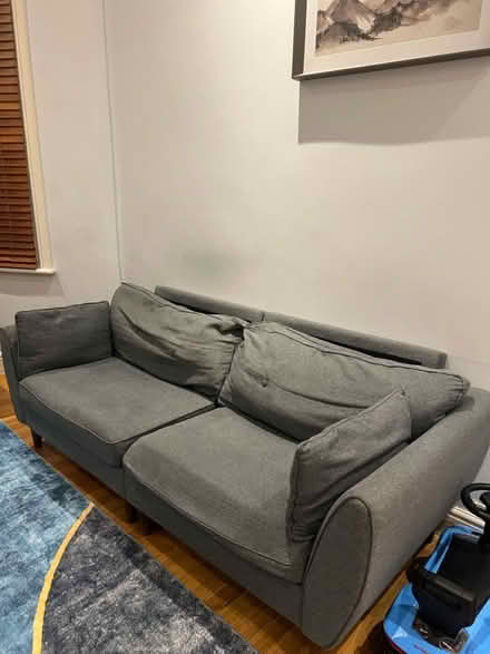 Photo of free Cherry Tree Sofa Grey, 3-Seater (Ealing Common) #1