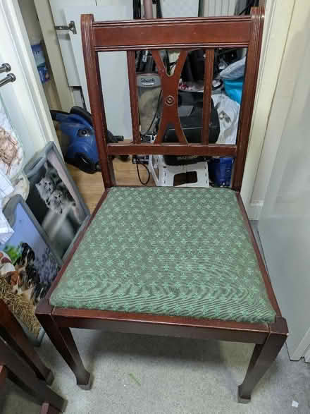 Photo of free 3 wooden chairs (Park North SN3) #3
