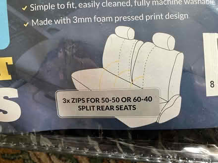 Photo of free Rear seat cover only. New (Calne SN11) #2