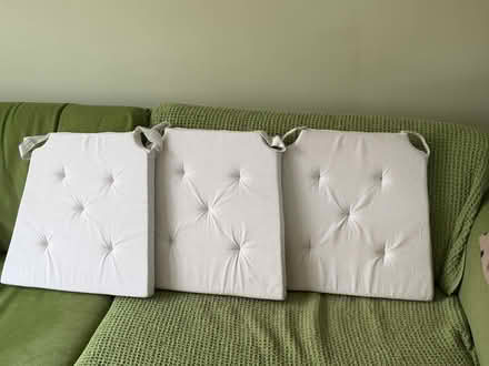 Photo of free 3 cotton covered foam seat pads (Exeter EX2) #1