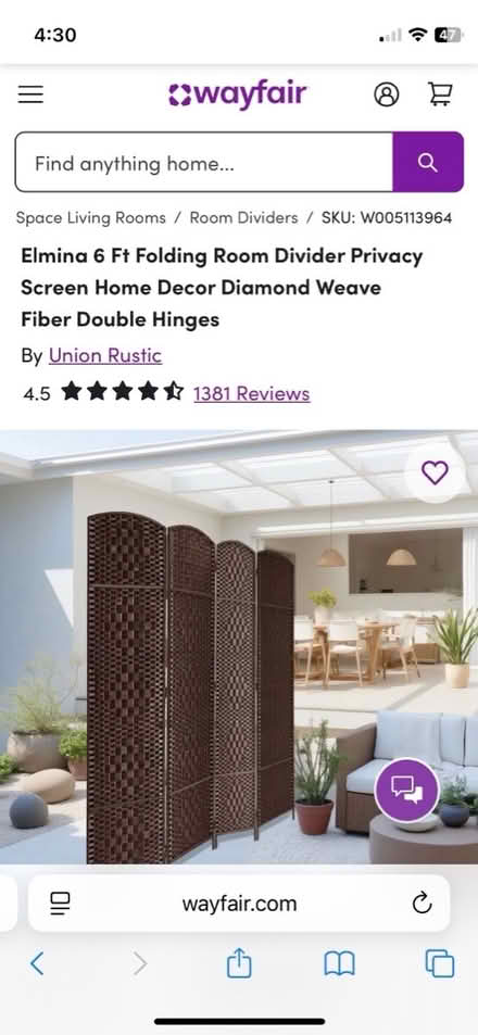 Photo of free Room separator (dtla) #3