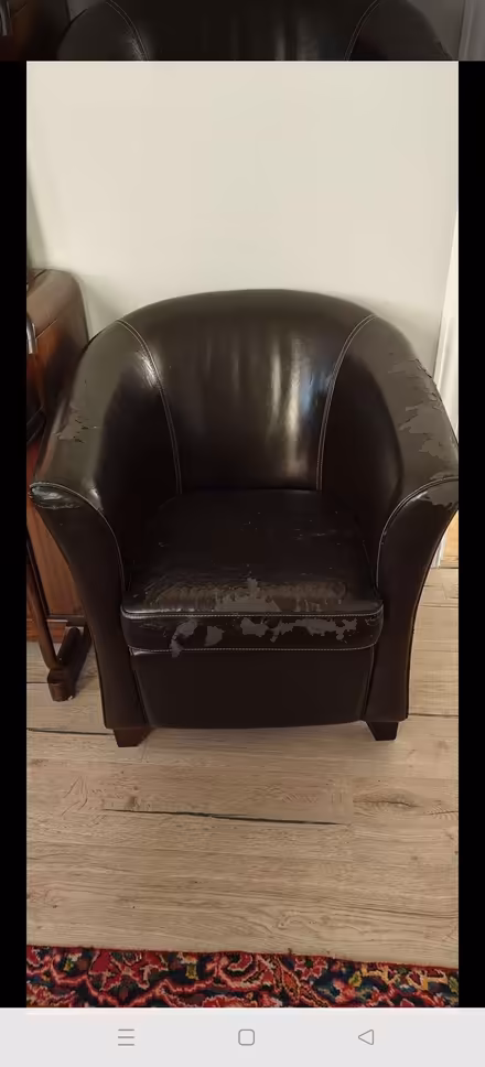 Photo of free leather tub chair (BT15) #1