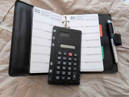 Photo of free Weekly Planner w/ Calculator (The Beaches) #1