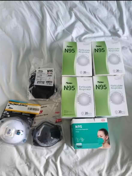 Photo of free Assortment of N95 and KF94 masks (Murray Hill) #1