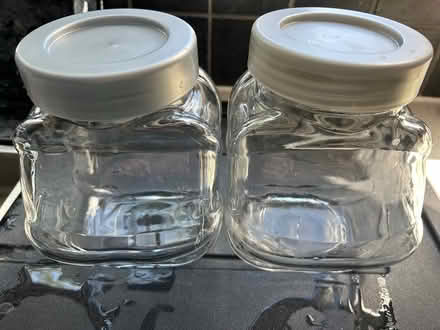 Photo of free 2 x Ikea glass storage jars (CM1 Broomfield) #1