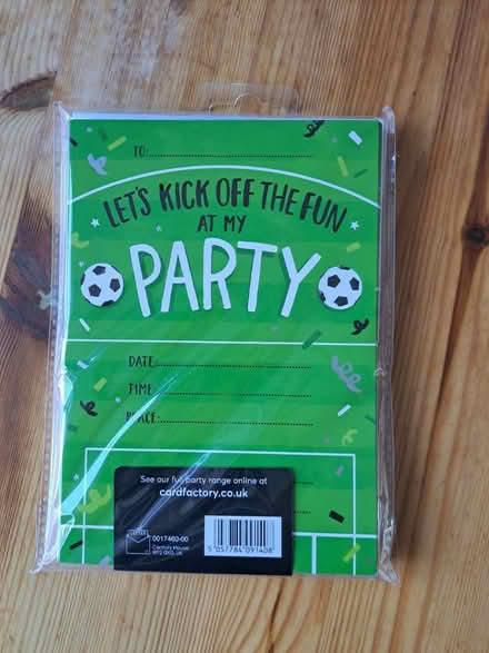 Photo of free Football party invitations (Heswall) #1