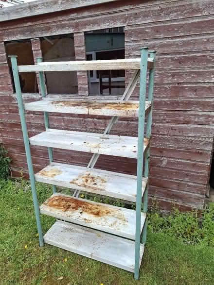 Photo of free Metal garage 6 shelves (Lane Head WA3) #2