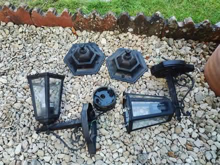 Photo of free Pair of outdoor lights (Cashes Green GL5) #1