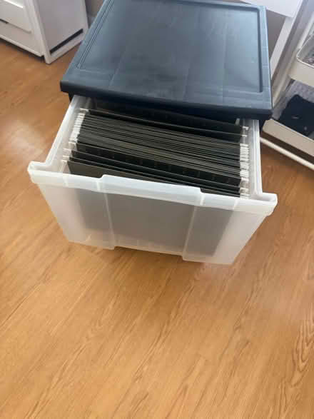 Photo of free Plastic File Cabinet (East Petaluma) #2