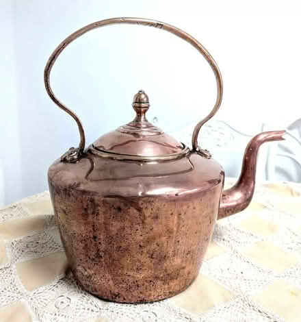 Photo of free Antique Victorian Very Large Rustic Copper Kettle 10 Pints A (Bingham NG13) #4