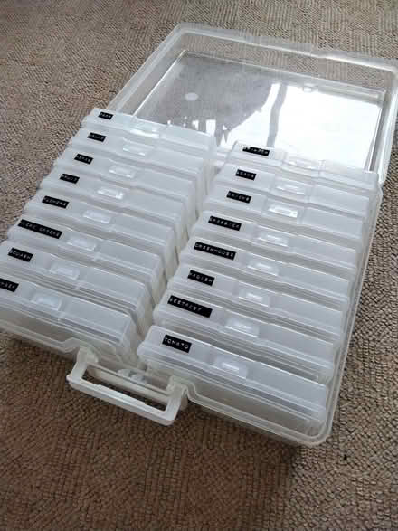 Photo of free Carry handle storage box - 16 boxes inside (Allerton L18) #3