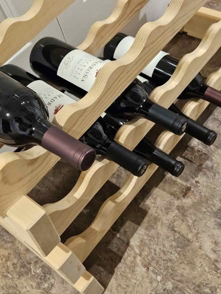Photo of free wood wine rack (Just east of Upton) #1