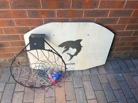 Photo of free Basketball hoop, net and backboard (Cemetery Hill MK41) #1