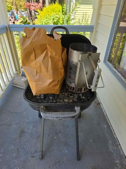 Photo of free Grill, starter chimney, charcoal (Central District/Madrona) #1