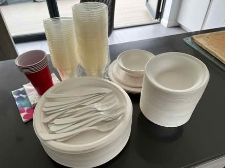 Photo of free Disposable plates, bowls, glasses (Milton-under-Wychwood OX7) #1
