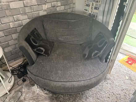 Photo of free Dark grey cuddle chair (Portslade Bn41 2gx) #1