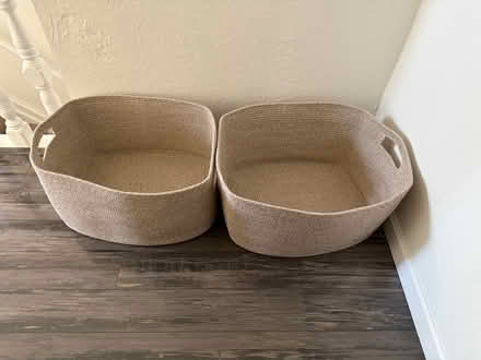 Photo of free 2x Large Woven Baskets (West End) #1