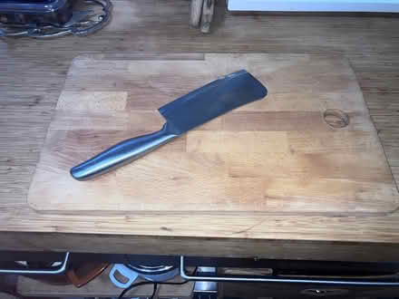 Photo of free Cleaver and Wood Cutting Board (Takoma, DC) #1