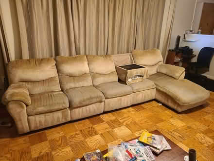 Photo of free 5 seater sectional couch + chaise (Pikesville) #4