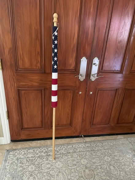 Photo of free American Flag with 5 ft wooden pole (Pleasanton, Ca) #1