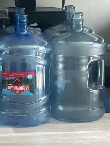 Photo of free 4 empty 5 gallon water bottles (Homestead and Hollenbeck) #1