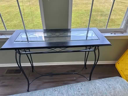 Photo of free Tall metal sofa table (Swedesboro - Gen Arthur elem) #1