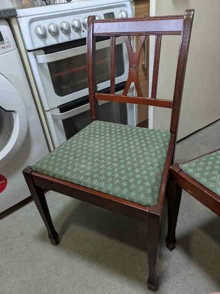 Photo of free 3 wooden chairs (Park North SN3) #2
