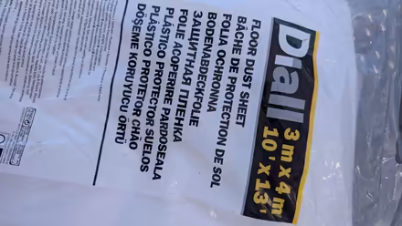 Photo of free Plastic floor dust sheet 3m x 4m (Shoreham-by-Sea BN43) #1