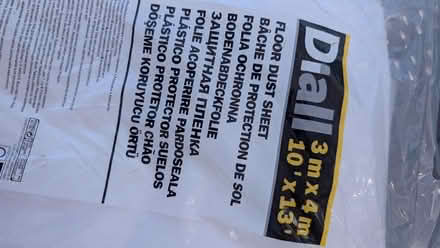 Photo of free Plastic floor dust sheet 3m x 4m (Shoreham-by-Sea BN43) #1