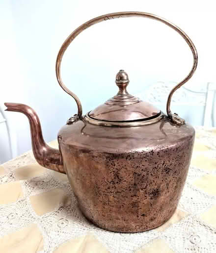 Photo of free Antique Victorian Very Large Rustic Copper Kettle 10 Pints A (Bingham NG13) #3