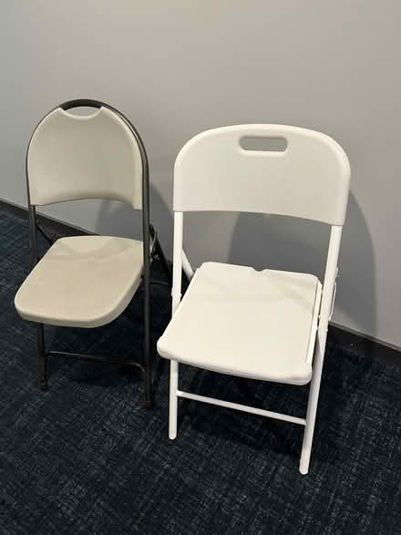 Photo of free Two plastic folding chairs (Upper East Side) #1