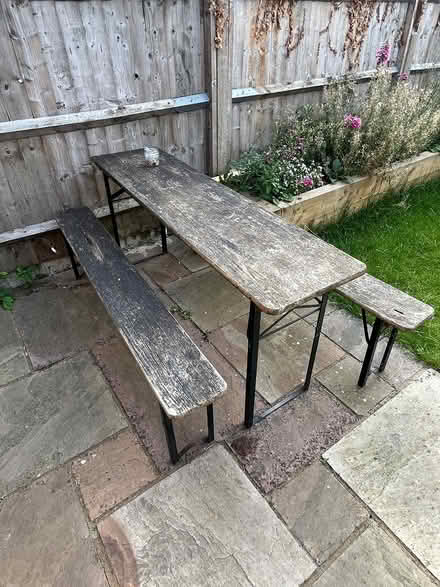 Photo of free Garden table and 2 benches (Wood Green N22) #3