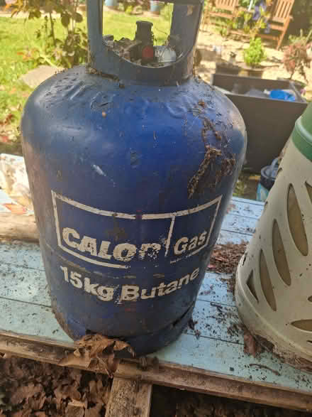 Photo of free Empty gas bottles - green & blue (Merley BH21) #3