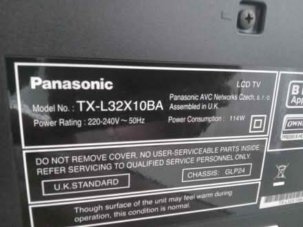 Photo of free 32" panasonic tv (Neston CH64) #2