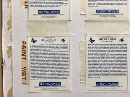Photo of free Framed boxing cards (Headington OX3) #3