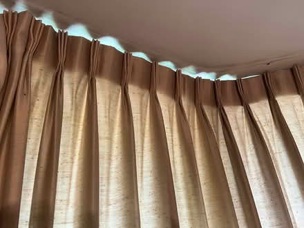 Photo of free Gold pleated curtains 3 sets (Downers Grove) #2