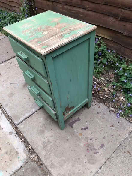 Photo of free Small and tatty chest of drawers (Sprowston NR7) #2